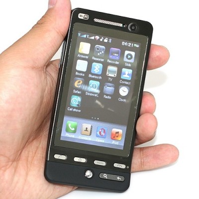 Китайский мобильный телефон TIGER WG3 - 2 SIM копия HTC Android Hero с цветным телевизором, WIFI, JAVA